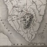 Large atlas map 1834 palestine & arabia petree by andriveau-goujon, history of the hebrews, plan