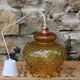 Amber yellow glass hanging