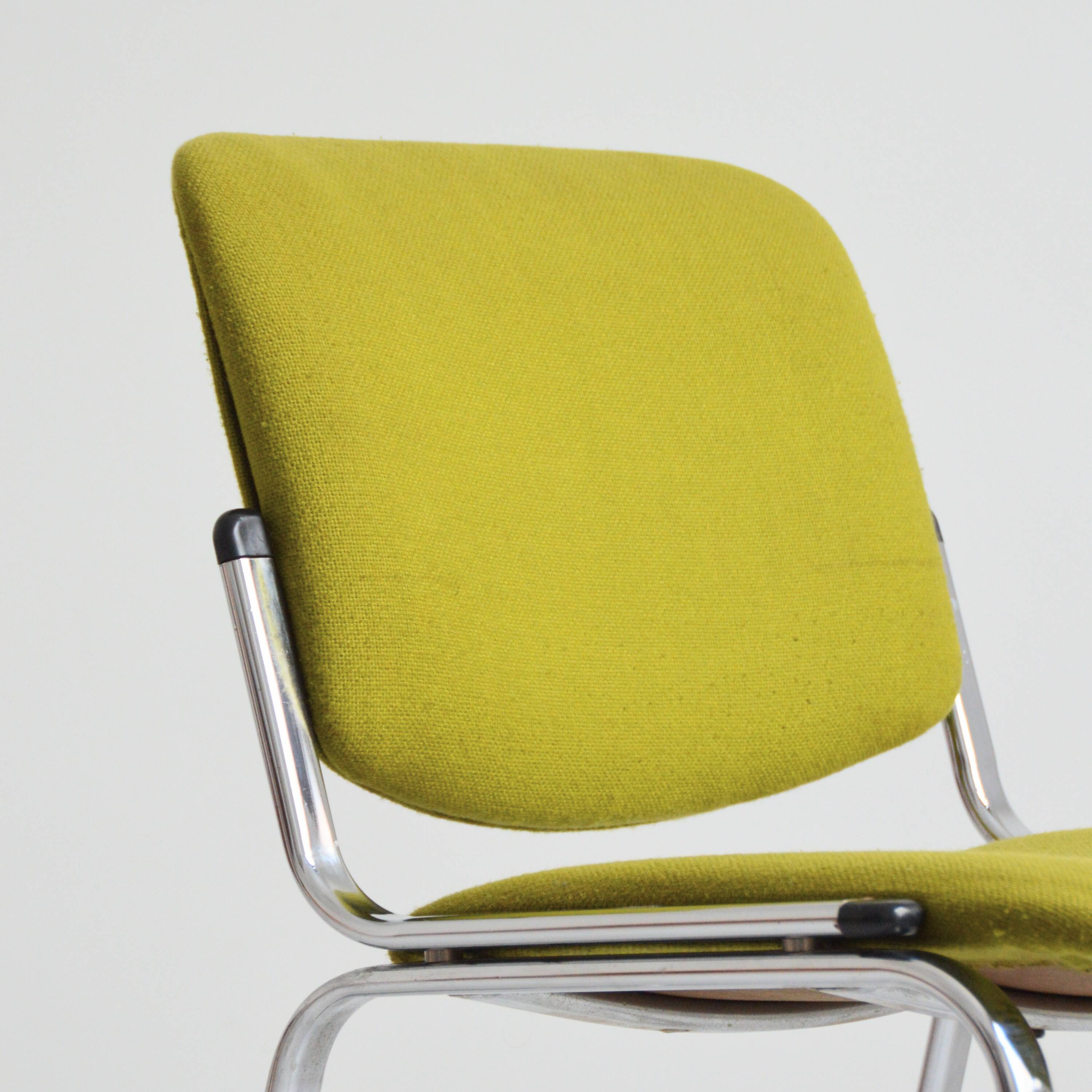 Chaise traineau / Chaise de bureau 1960 vintage