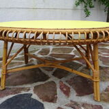 Sun rattan coffee table