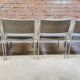 Set of four vintage armchair chairs
