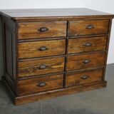 Cabinet d'apothicaire en pin français 1890