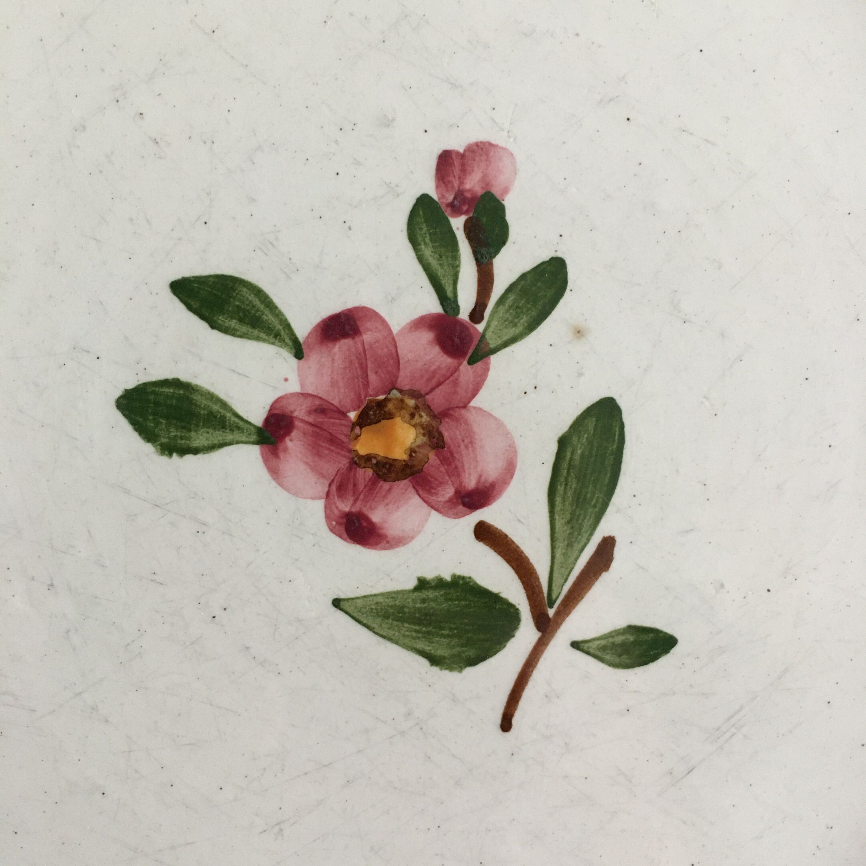 Pair of plates Sarreguemines décor Armelle