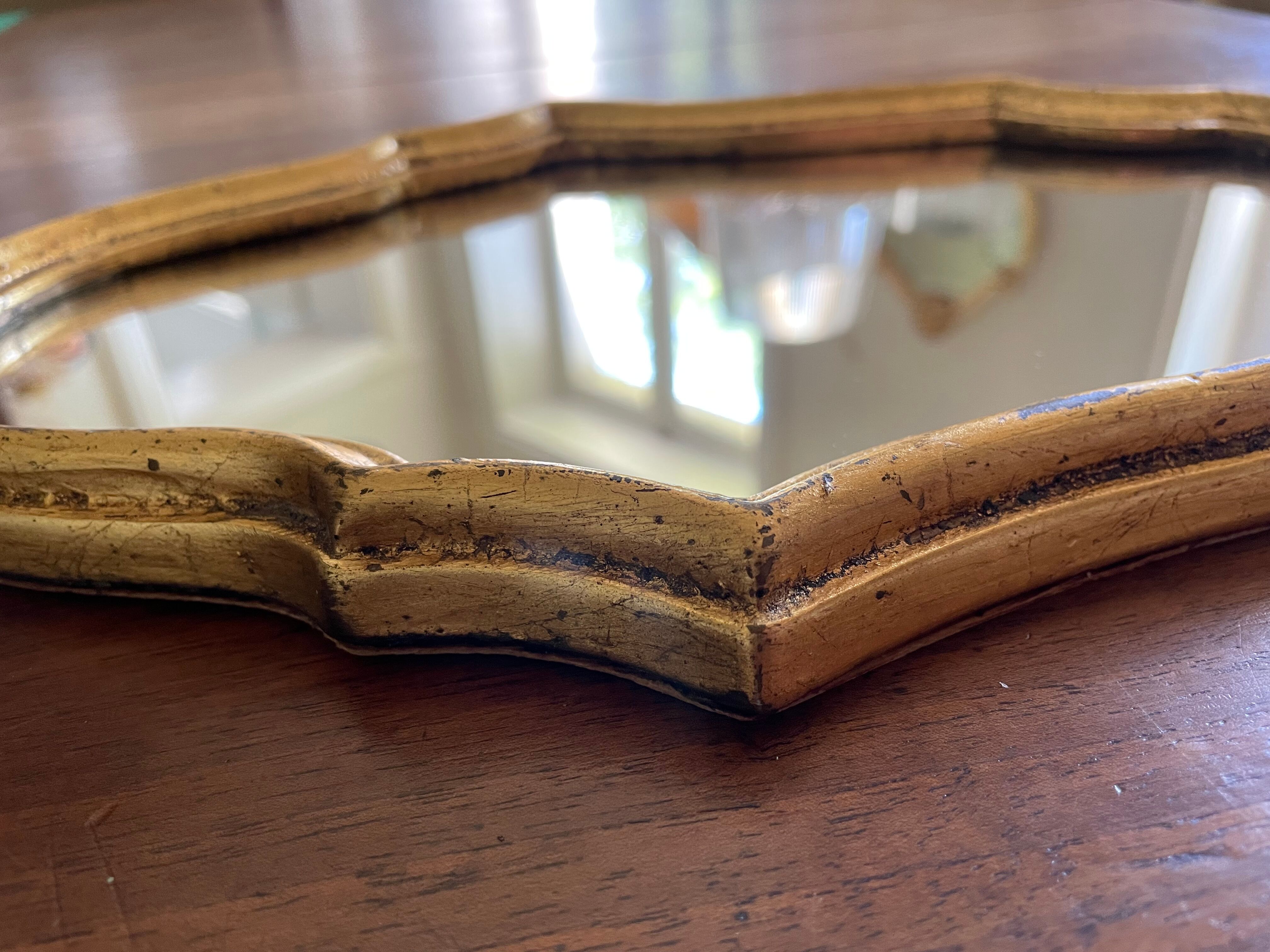 Gilded mirror of style Louis XV sober 32 X 22