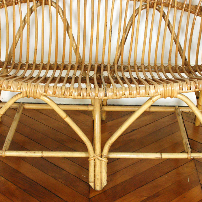 Rattan seat