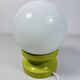 Lot of 2 Oval Table Lamps Wood Space Age Vintage 70s Italy
