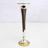 Vase Soliflore BMF métal argenté