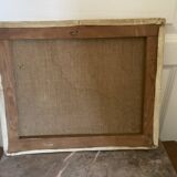 Old oil painting canvas still life kitchen fireplace faraoni