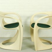 Pair of Casalino armchairs by Alexander Begge for Casala – Space Age design (1970s)