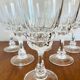 8 crystal d'arques pompadour wine or water glasses from the 1990s