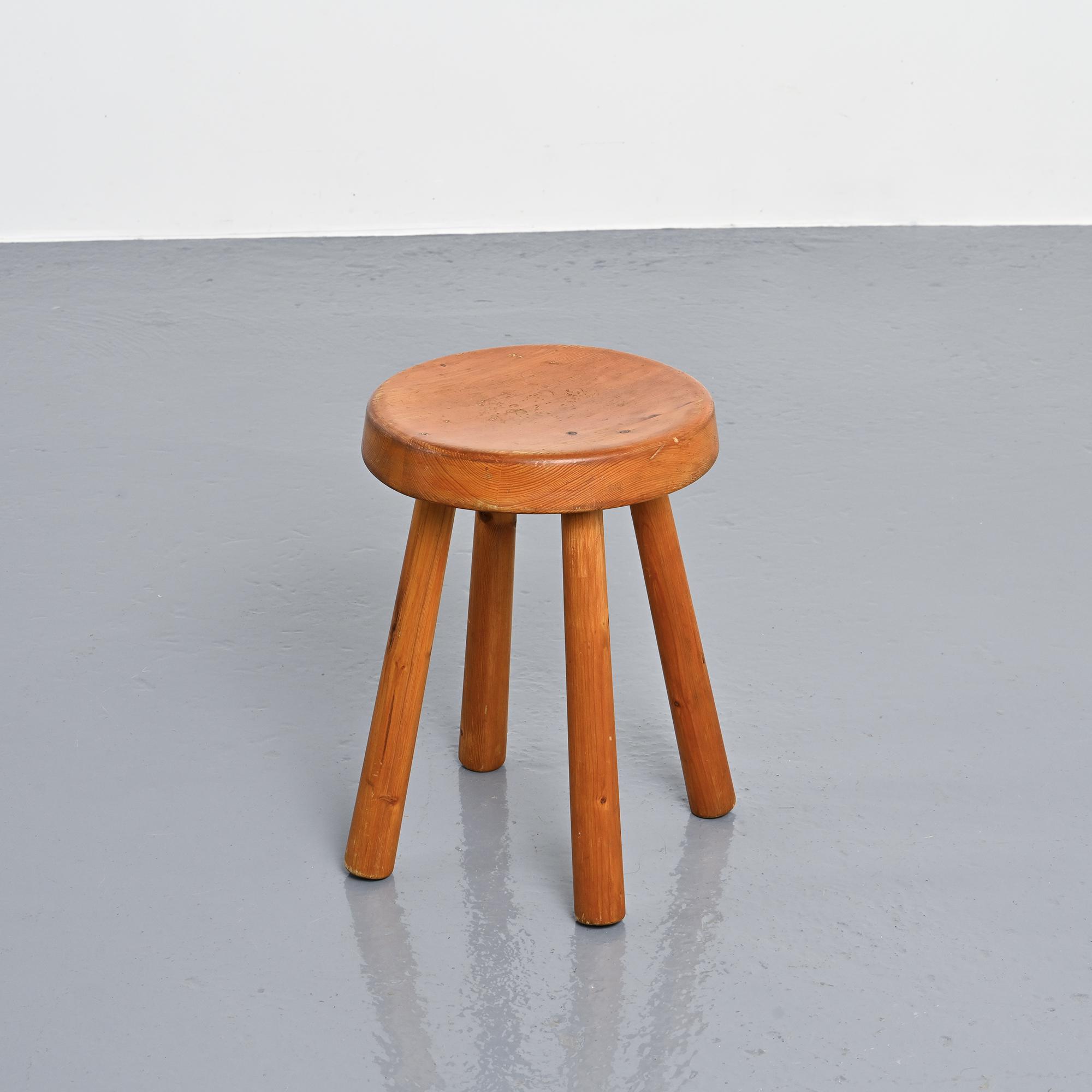 Club Stool by Charlotte Perriand, 1970s