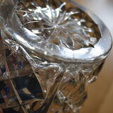 Vase vintage crystal mold czechoslovakia years 50