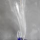 Crystal vase in the shape of horn of plenty, signed lVV