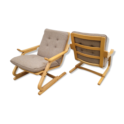 Paire de fauteuils design hollandais, 1970s