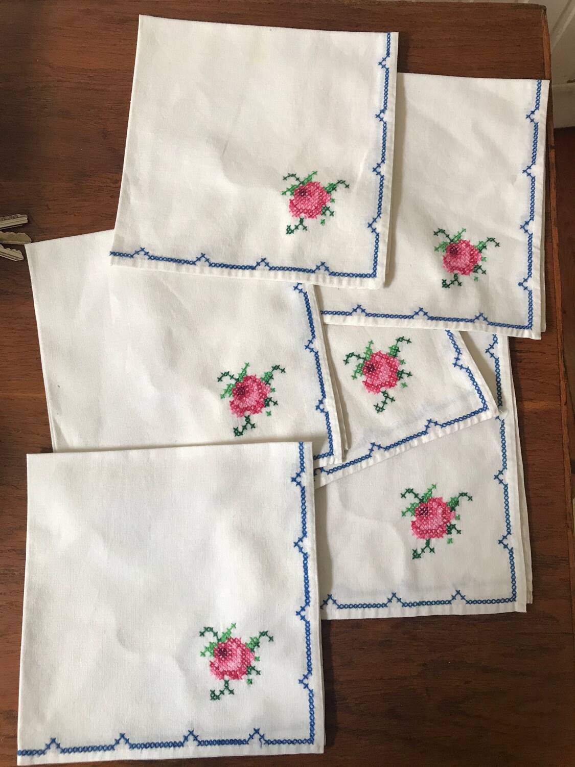 Embroidered napkin