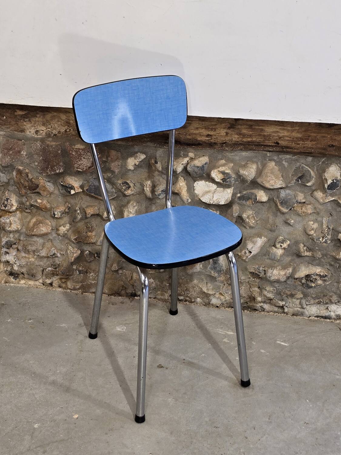 Blue Formica chair 1960