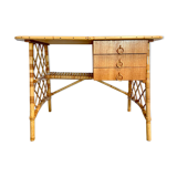 Louis Sognot rattan desk