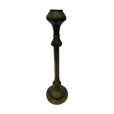 Lampadaire oriental en laiton ajoure grave fin XIX eme belle patine