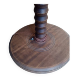 Lampadaire bois brutaliste vintage 1970