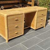 Homemade bamboo desk