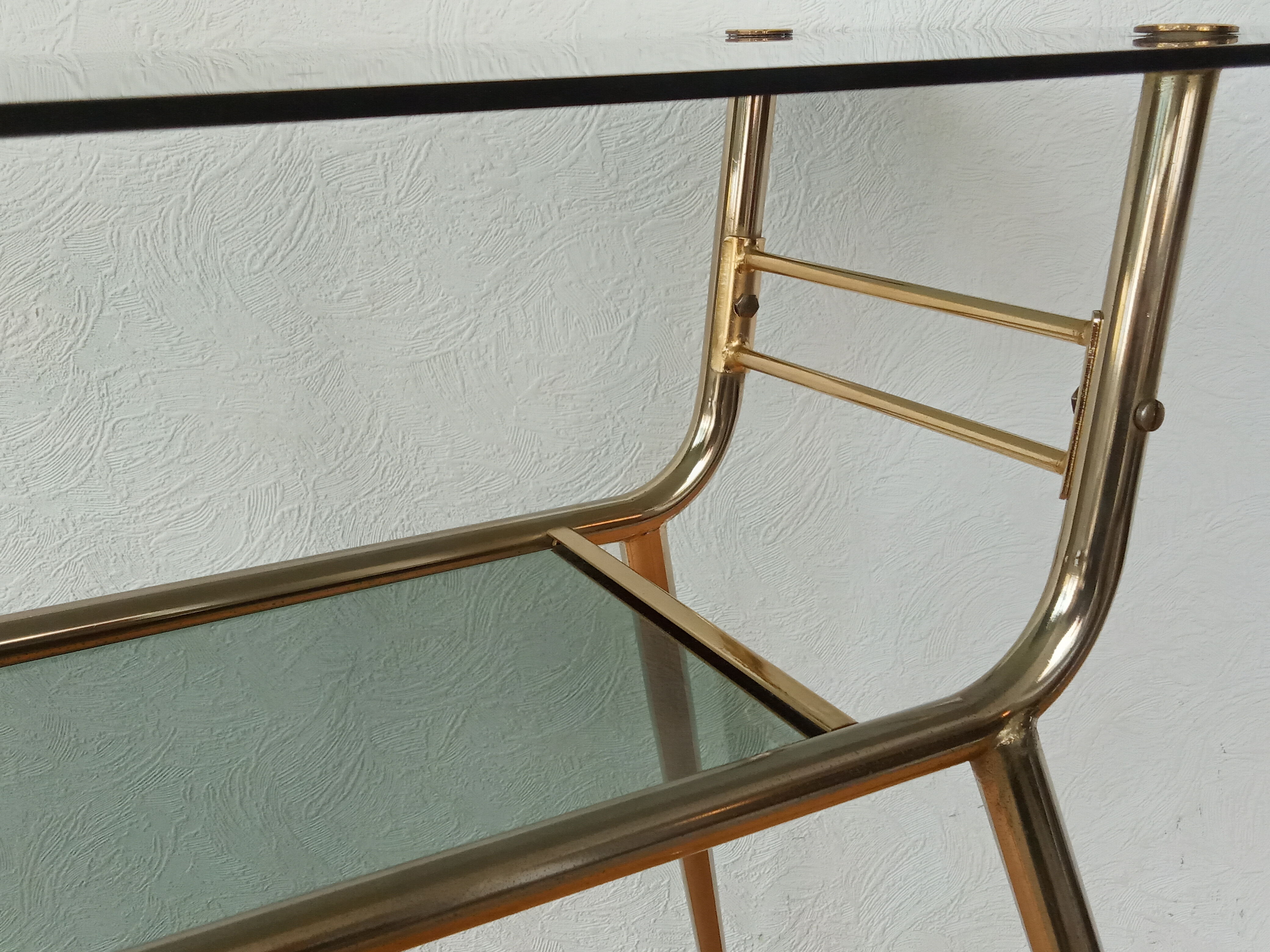 Vintage glass rolling dessert