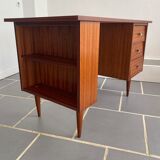 Vintage teak veneer desk 1950