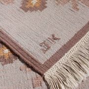 Karin Jönsson Flat-Woven Swedish Wool Rug, 70x120cm, Signed