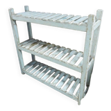 Old Turquoise storage shelf 108x31x108cm shabby chic India