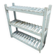 Old Turquoise storage shelf 108x31x108cm shabby chic India