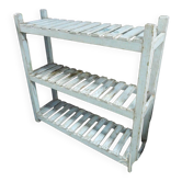 Etagere de rangement Turquoise ancienne 108x31x108cm shabby chic Inde