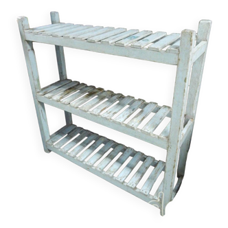 Etagere de rangement Turquoise ancienne 108x31x108cm shabby chic Inde