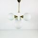 Kaiser Pop Art 4 opaline balls chandelier, 1960s