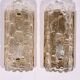 Wall lamps by Carl Fagerlund, Orrefors glass by Lyfa Denmark model Gefion