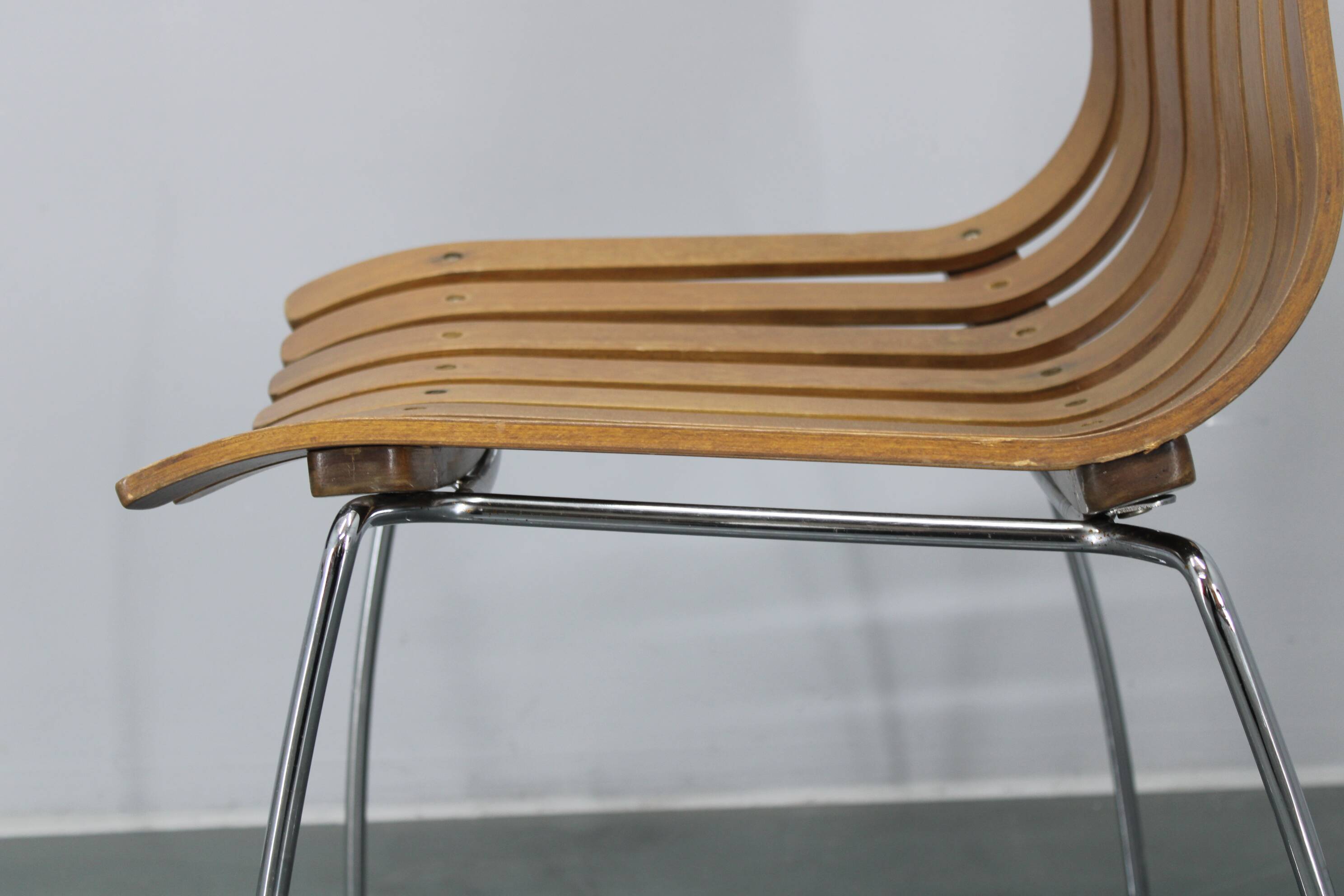 1980s Set of Six Scandinavian Teak Dining Chairs