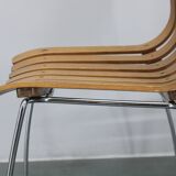 1980s Set of Six Scandinavian Teak Dining Chairs