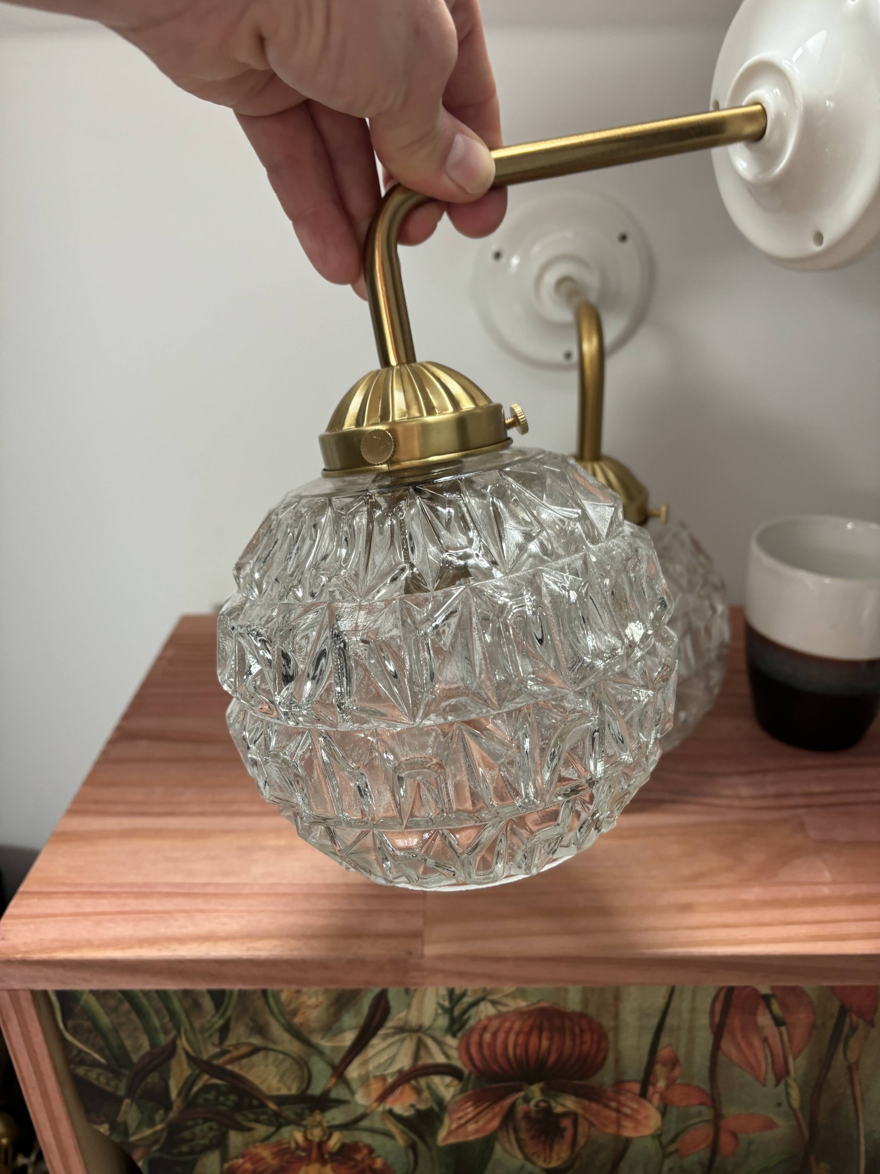 Pair of vintage wall sconces