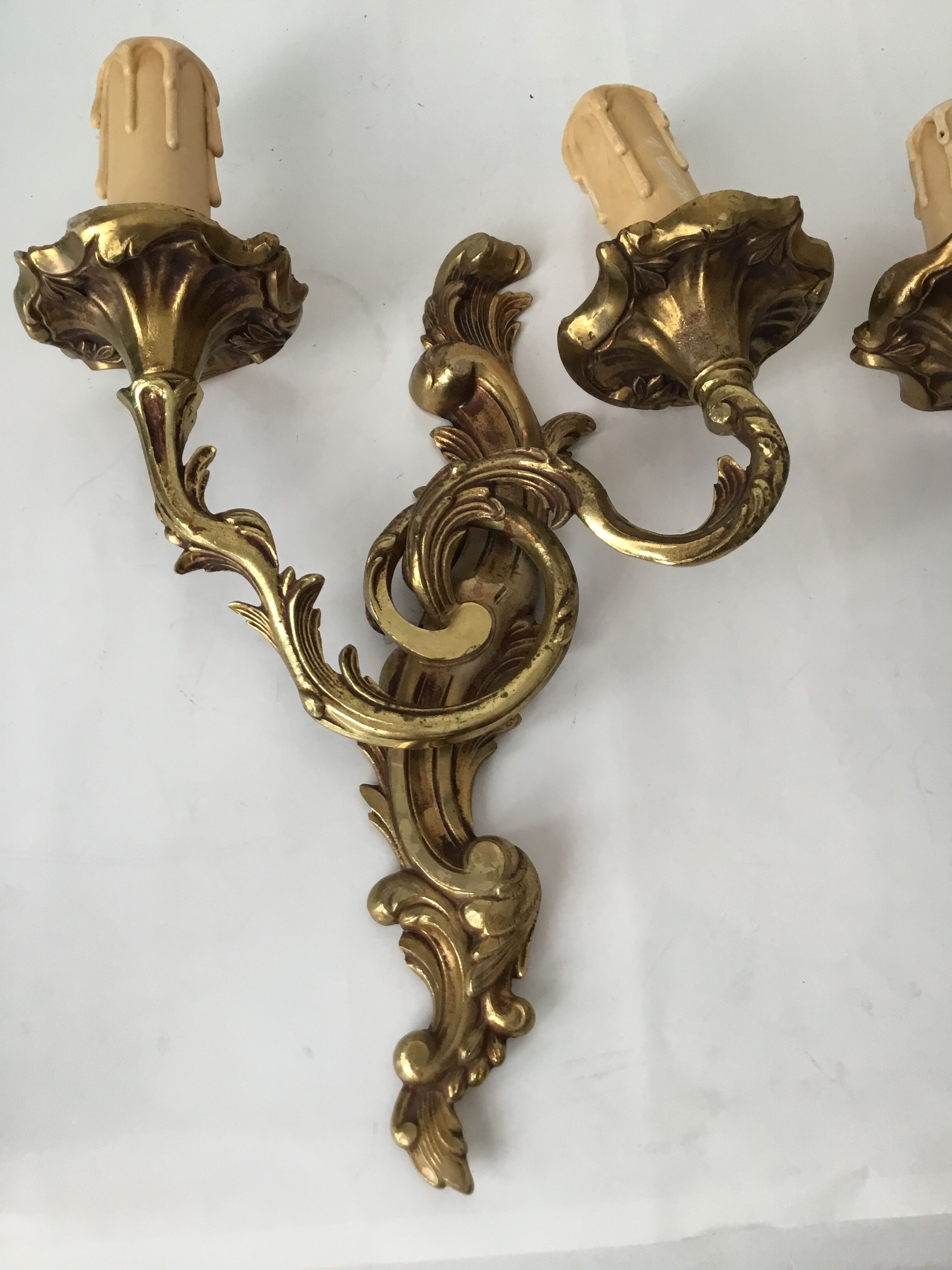 Pair of bronze appliques