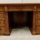 Napoleon III desk with pedestals in solid walnut 19th century