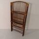 Vintage bamboo folding chair