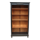 Open bookcase XIXth lacquered black