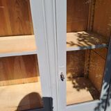Art Deco 3-door glass bookcase
