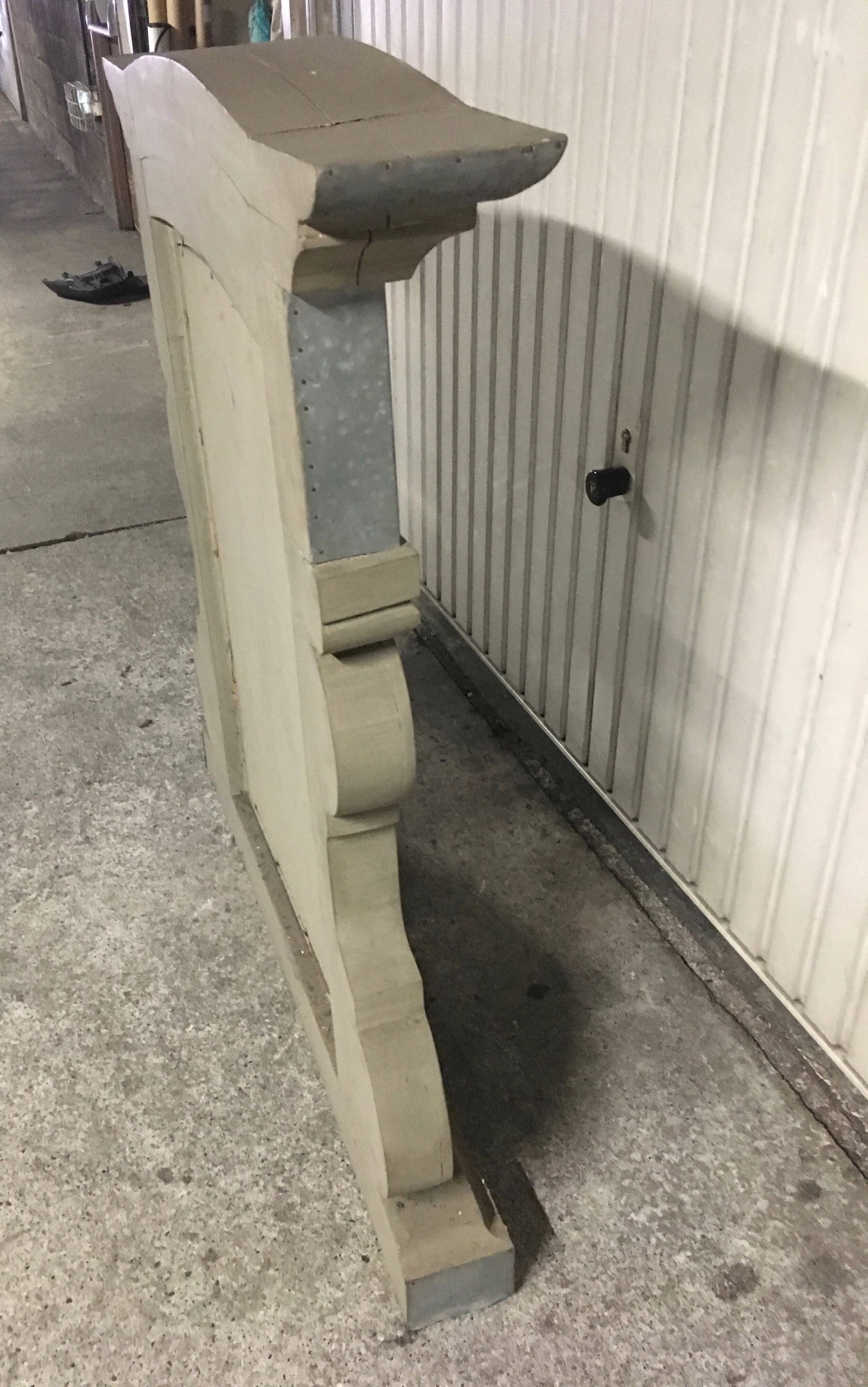 Miroir Lucarne décorative en bois et métal