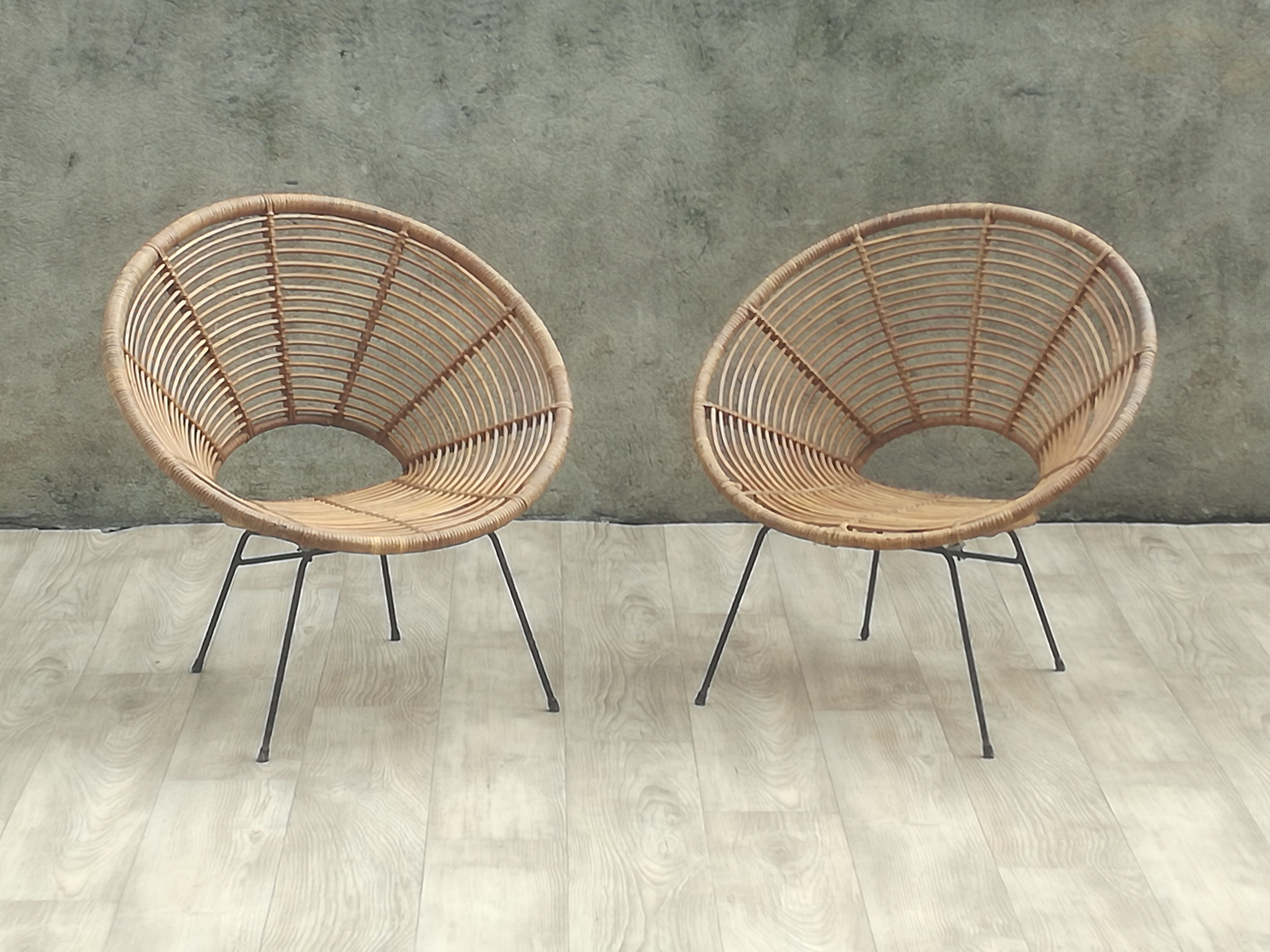 Pair of armchairs in the 1950
