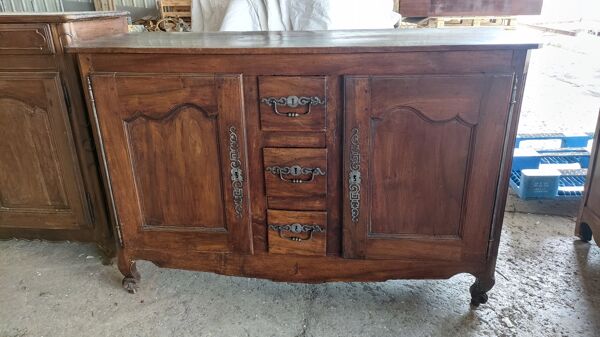 Bahut 2 portes 3 tiroirs noyer