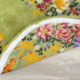 Oval rug from the 70s in pure wool 144x88cm