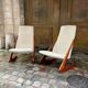 Pair of Danish armchairs model Boomerang by Mogens Kold