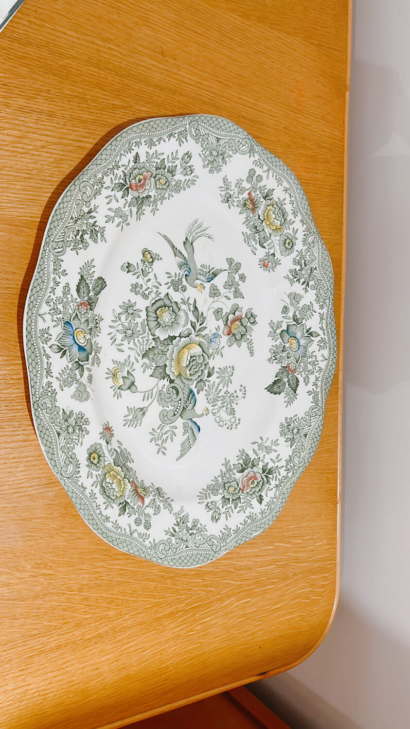 English porcelain dish