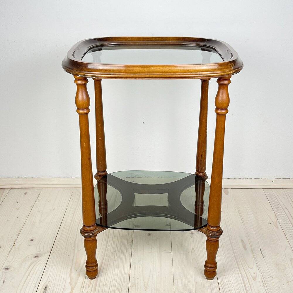Vintage wooden coffee table, Italy, 1960s