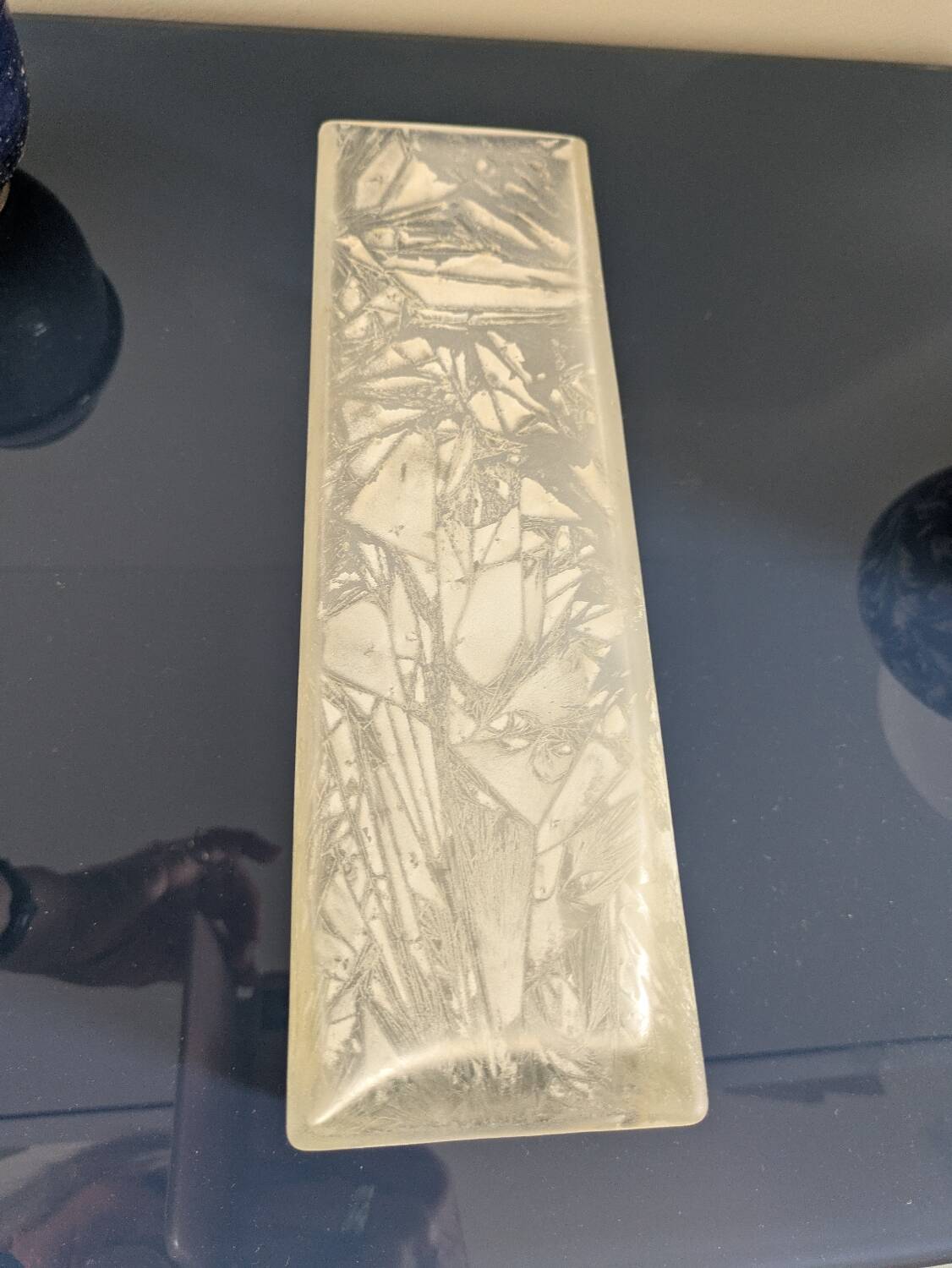 Large Art Deco crystal vase 26 cm