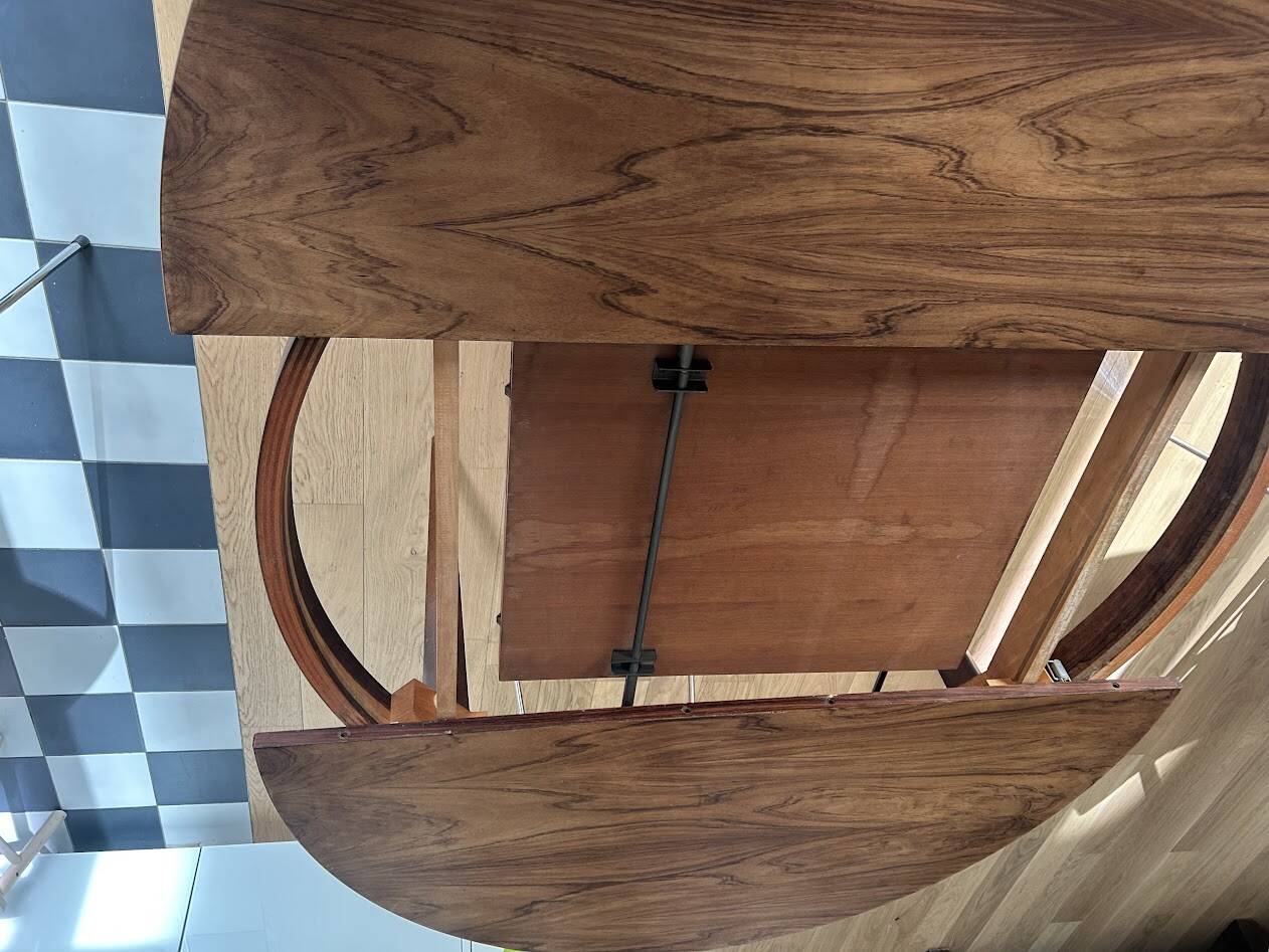 Rosewood table with butterfly extension